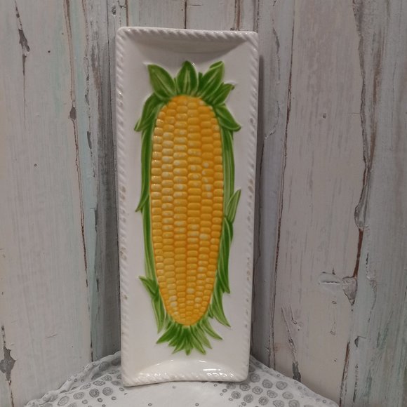 2 Vintage Ceramic Corn Cob Dishes - Picture 2 of 7